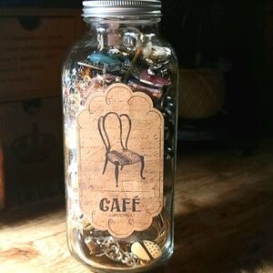 Destash Jewelry Junk Craft Wearable Jar